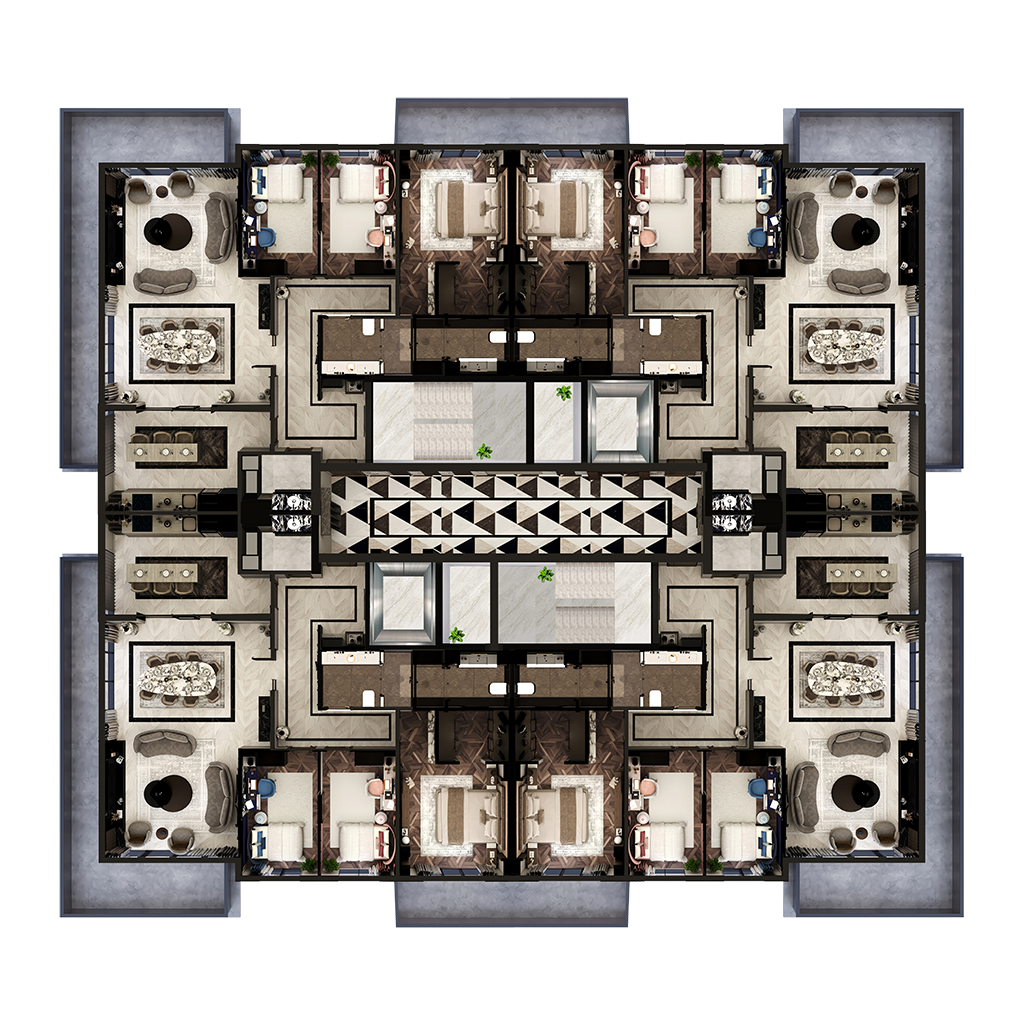 top view